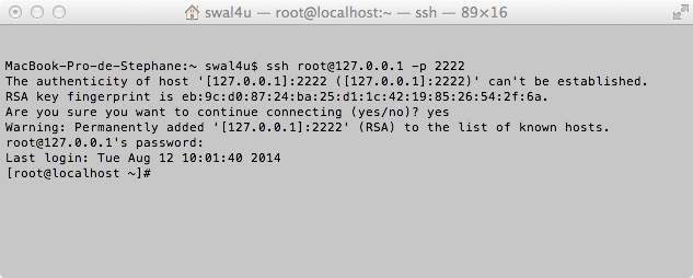 Tutorial: How to Install a Hadoop Cluster: connexion shh remote