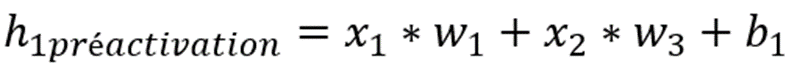 6 - Machine Learning et Réseaux de neurones : préactivation