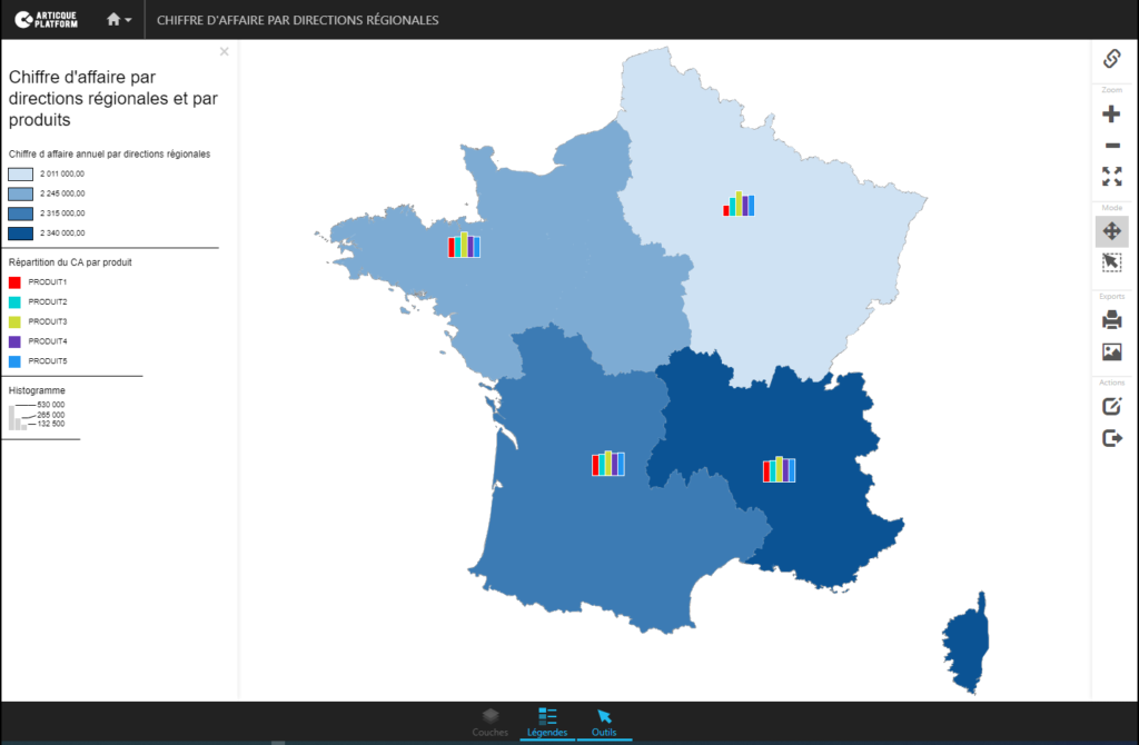 Use case Géo Décisionnel - Analyse de la performance produit au niveau national