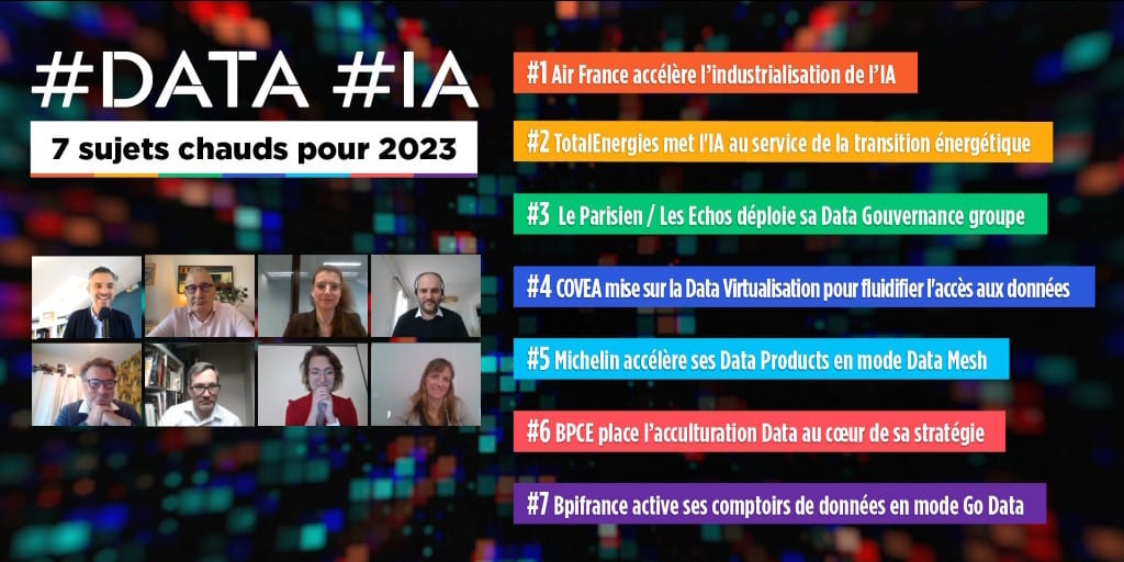 Data / #IA : nos experts décryptent les 7 sujets chauds pour 2023