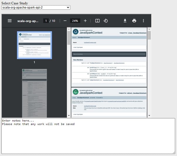 Documentation API Spark